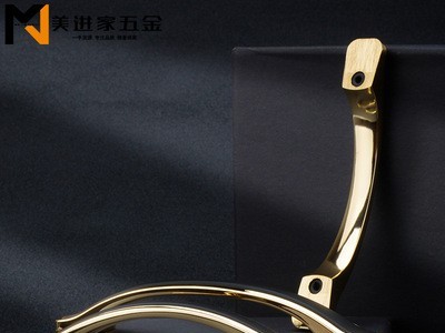 轻奢柜门拉手黑金色橱柜衣柜门拉手高档厨柜抽屉酒柜把手五金配件图2