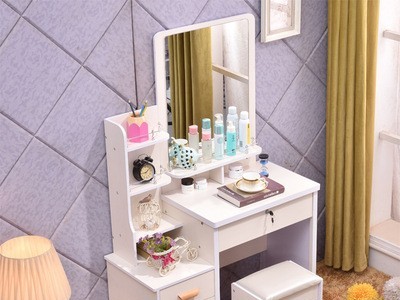 小型梳妆台卧室迷你多功能简易经济型小户型化妆桌简约现代收纳柜