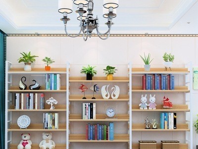 简约现代超市货架展示柜产品置物架书架化妆品架图2
