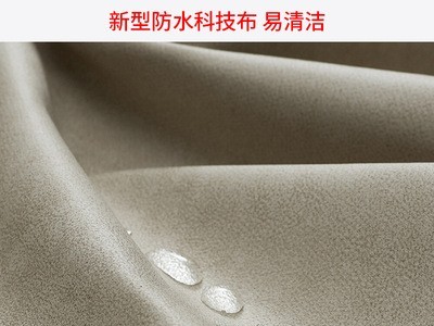 北欧科技布艺床主卧双人床1.8米婚床ins网红床现代简约意式软包床图3