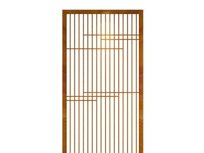 定制不锈钢屏风隔断 新中式客厅餐厅屏风玄关不锈钢金属镂空屏风图4