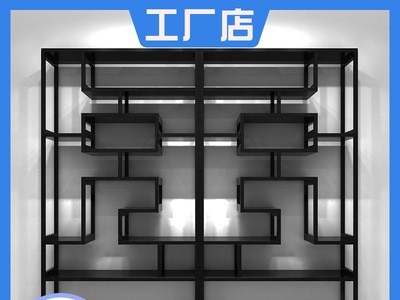 玫瑰金酒店别墅书房家用金属现代风格不锈钢书架博古架落地置物架图3