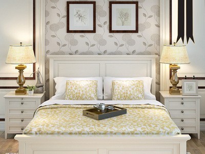 欧式白色实木单人双人床1.5米床1.8米床储物收藏高箱床一件代发