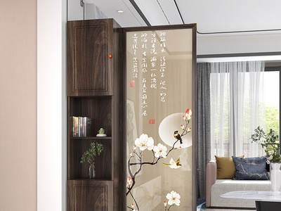 新中式客厅屏风隔断玄关柜子轻奢风入户进门间厅柜简约现代装饰柜图4