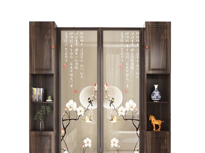 新中式客厅屏风隔断玄关柜子轻奢风入户进门间厅柜简约现代装饰柜图5