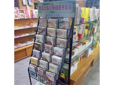 书店图书展示架 文具店货架金属书架定做 杂志报刊书本陈列架批发图4