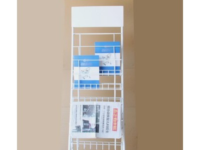海报架立式落地报纸展示架 报刊展架 办公室资料展架儿童图画货架图2