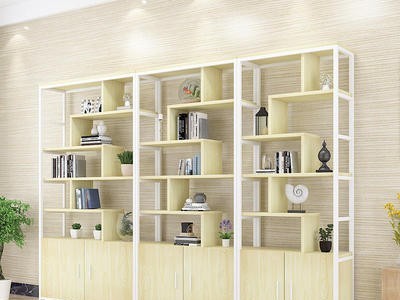 商超货架超市组合展示架客厅隔断柜化妆品饰品置物博古架可以定制图3
