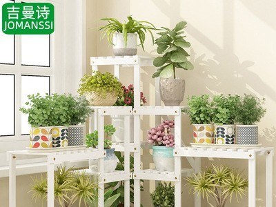 花架子花盆架客厅落地置物架创意组合实木现代简约阳台装饰植物架图3
