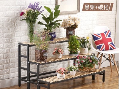 花架子铁艺多层花架落地式花架阳台客厅植物架花盆架阶梯花架图2