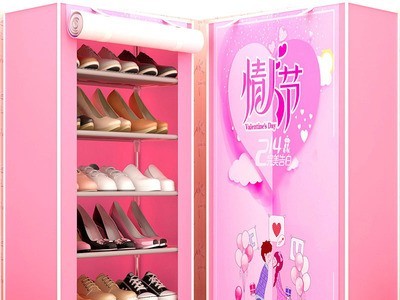 简易多层鞋架家用防尘宿舍寝室鞋柜 DIY小号鞋架收纳柜布鞋柜批发图5