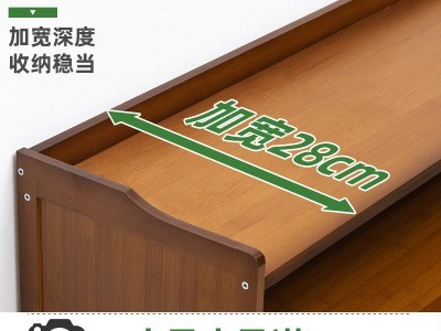 简易鞋架组装防尘宿舍家用门口置物架门后鞋架子小鞋柜实木多层图4
