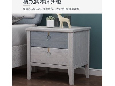 实木床1.8米现代简约时尚白色压纹床1.5米北欧双人床主卧储物家具图3