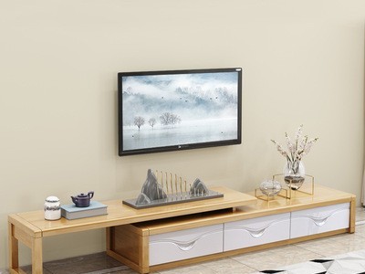 实木电视柜新中式现代简约伸缩型地柜茶几组合多抽储物柜客厅家具