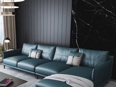 极简真皮沙发组合头层牛皮现代简约客厅小户型意式皮艺实木沙发