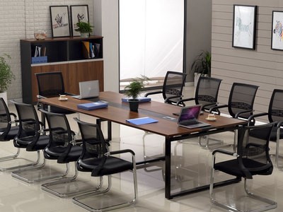 办公家具大小型办公会议桌长桌简约现代会议室培训桌椅组合长方形