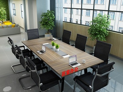 【产地货源】现代简约长桌椅组合会议桌开会桌条桌子大小型会议桌