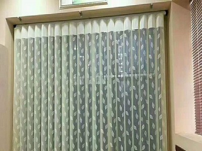 电动梦幻帘电机美式日式帘电动窗帘办公室工厂写字楼瑜加会所窗帘图4