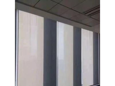 加厚遮阳工程遮光卷帘免打孔手动升降卷帘办公室电动窗帘批发图4