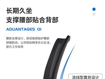 厂家供应简约办公椅办公室职员座椅升降会议椅子家用电脑旋转椅图4