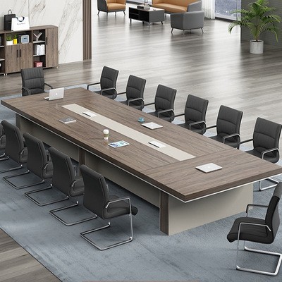 办公家具现代简约公司会议室接待洽谈会议桌职员培训办公桌椅组合