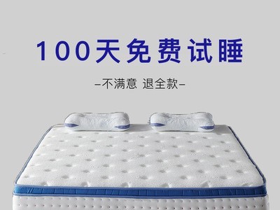 零压床垫记忆棉弹簧席梦思软硬两用软垫家用25cm厚1.8m高级床垫图1