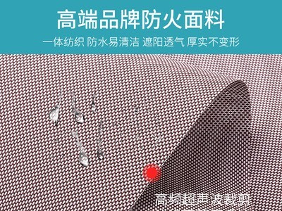 卷帘阻燃防火卷帘半遮光面料电动手动工程办公家用窗帘隔热遮光图3