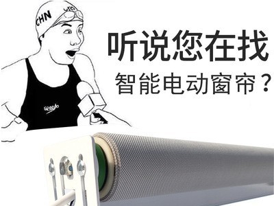 电动卷帘窗帘遥控自动声控上下升降机卫生间遮光遮阳喷绘定制图2
