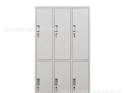 钢制更衣柜鞋柜4门6门宿舍铁皮柜带锁浴室换衣柜健身房多门储物柜图5