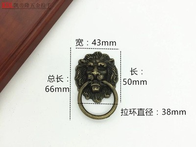 包邮美式仿古卡通拉手做旧青古动物欧式家具柜门拉手单孔抽屉把手图4