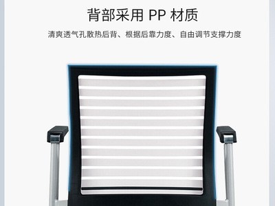 中伟培训椅学生靠背折叠椅职员办公椅子简约网布会议椅带写字板图4