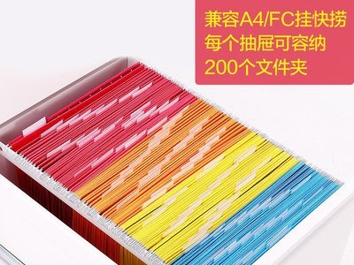 卡箱文件柜a4挂快劳捞柜铁皮矮柜人事档案资料柜合同柜四斗抽屉柜图4