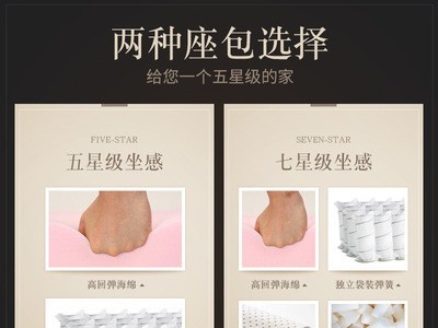 北欧轻奢后现代皮艺三人组合沙发 简美整装客厅家具轻奢皮艺沙发图4