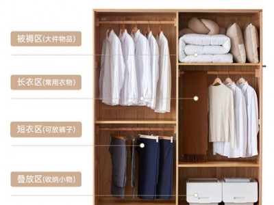 原始原素全实木衣柜现代简约小户型卧室橡木推拉门图3