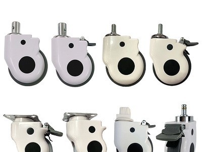 3寸4寸5寸医疗脚轮 医用器械包壳带刹车静音万向脚轮 医疗包罩轮图3