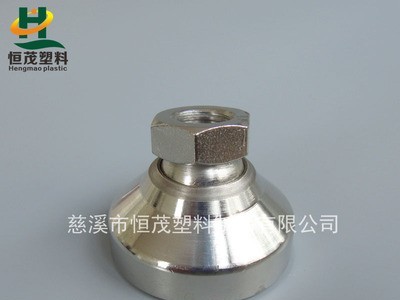供应全钢内螺纹调节脚 万向旋转底脚 活动支撑蹄脚 M12调整脚图1