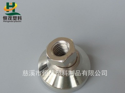 供应全钢内螺纹调节脚 万向旋转底脚 活动支撑蹄脚 M12调整脚图2