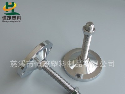 全钢重型脚杯,碳钢镀铬调整脚,底盘加定位孔承重地脚,底脚图1