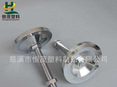 全钢重型脚杯,碳钢镀铬调整脚,底盘加定位孔承重地脚,底脚图2