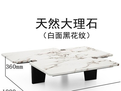 轻奢岩板茶几异形创意高档设计师客厅现代小户型简约意式岩板茶桌图4