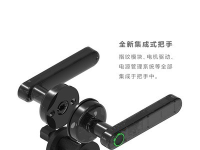蓝牙单舌球形木房门室内门锁 分体式办公室智能蓝牙APP球形指纹锁图4