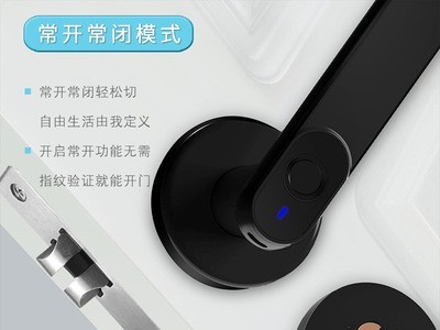 室内房间门一握开指纹可替换锁球形智能涂鸦手纹开锁卧室门指纹锁图3