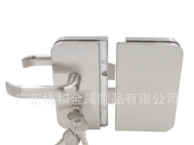 协和五金厂家批发办公室门中央锁玻璃门锁推拉门锁执手锁双开双门图4