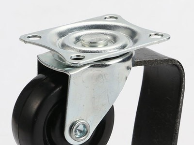轻型1.5寸橡胶平底活动 橡胶万向轮 置物架转向家具轮 厂家直销图3