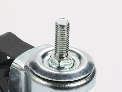家具配件橡胶轮3寸万向轮静音耐磨儿童购物车实心胶轮现货图4