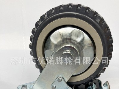 重型4寸5寸6寸8寸万向轮 灰色锋火工业脚轮 推车机械设备万向轮子图4