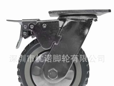 重型4寸5寸6寸8寸万向轮 灰色锋火工业脚轮 推车机械设备万向轮子图5