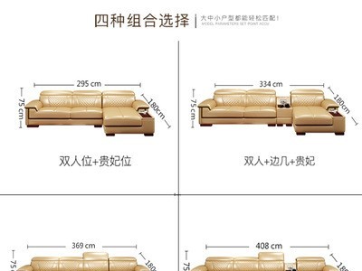 沙发 真皮沙发大户型组合简约整装现代客厅音乐皮艺沙发图5
