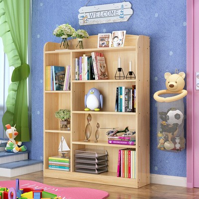 创意小学生书架子 定制实木儿童书架简约现代书柜 简易收纳储物柜