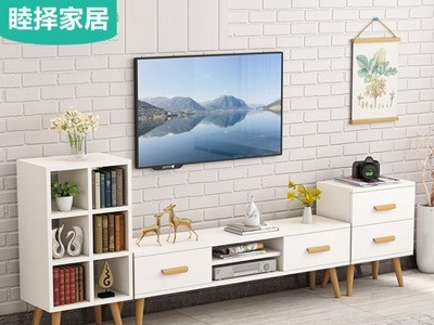 电视柜现代简约茶几组合套装小户型客厅主卧室简易电视机柜北欧式图1